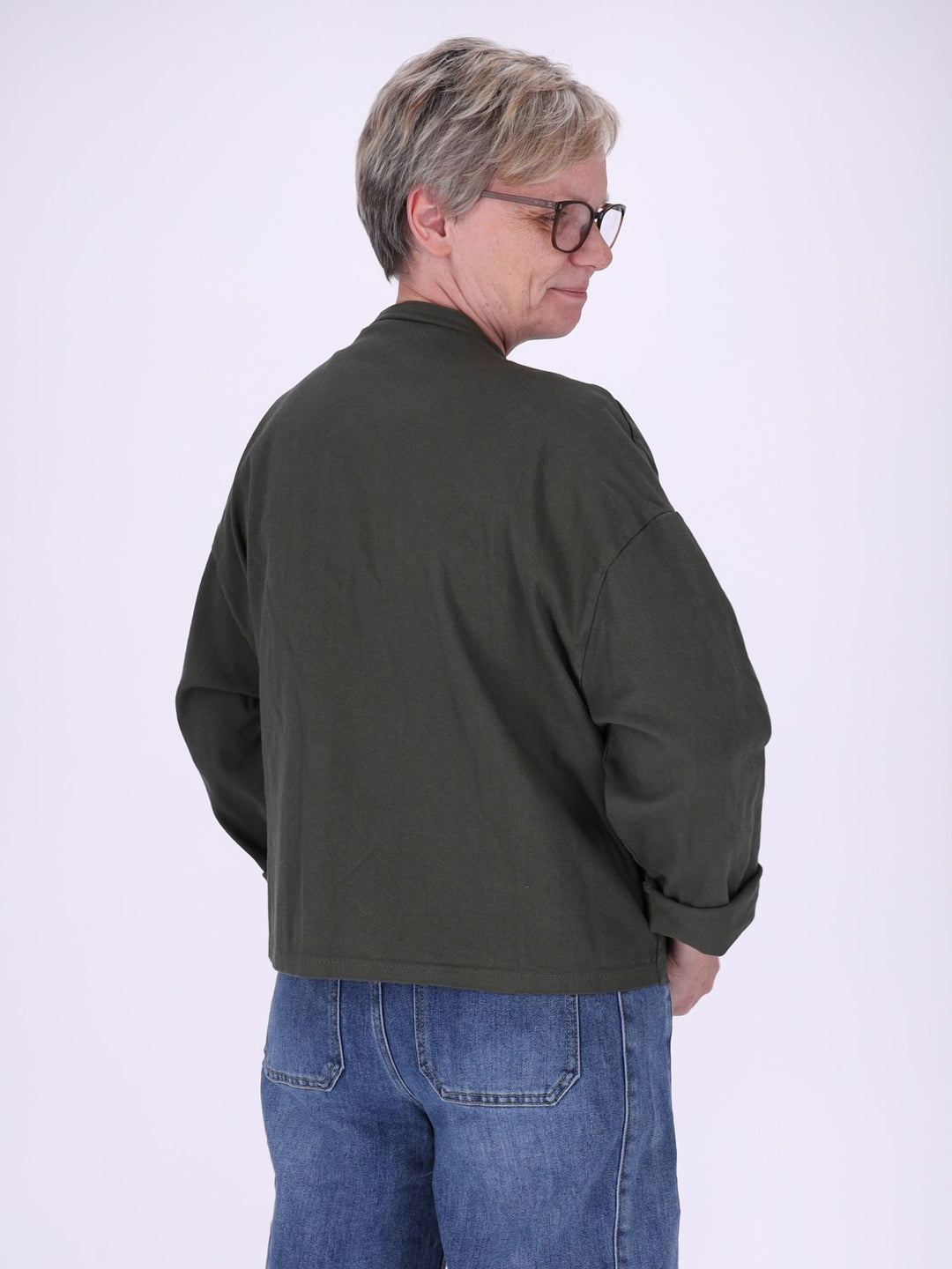 Damen Military Jacket aus Denim – lässig, modern & detailverliebt