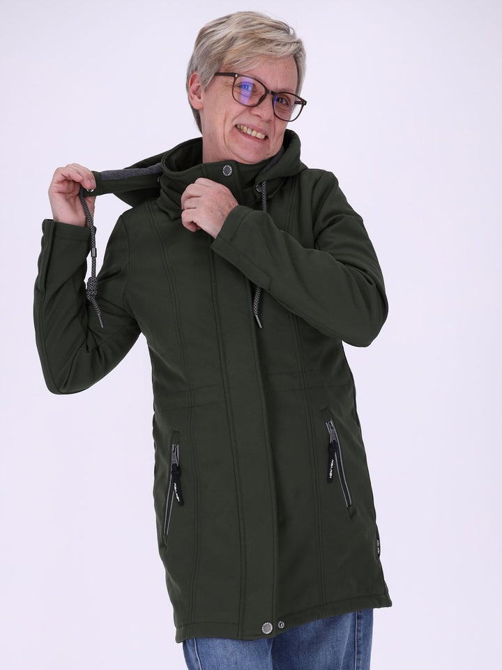 Grüne Damen Activewear Softshelljacke – wasserabweisend, windabweisend & atmungsaktiv