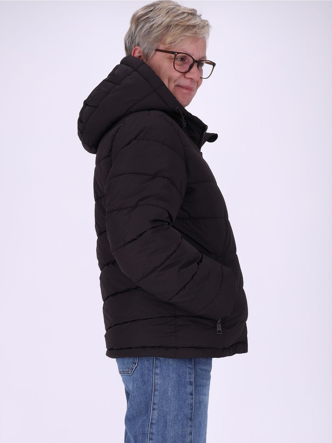 Steppjacke Damen Fake Fur Futter