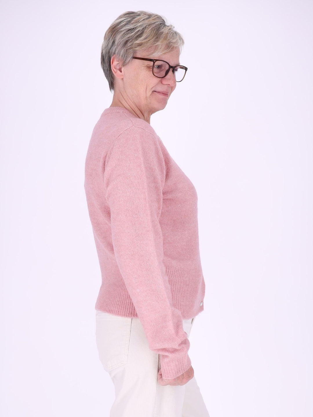 Strickjacke Damen Strassknöpfe