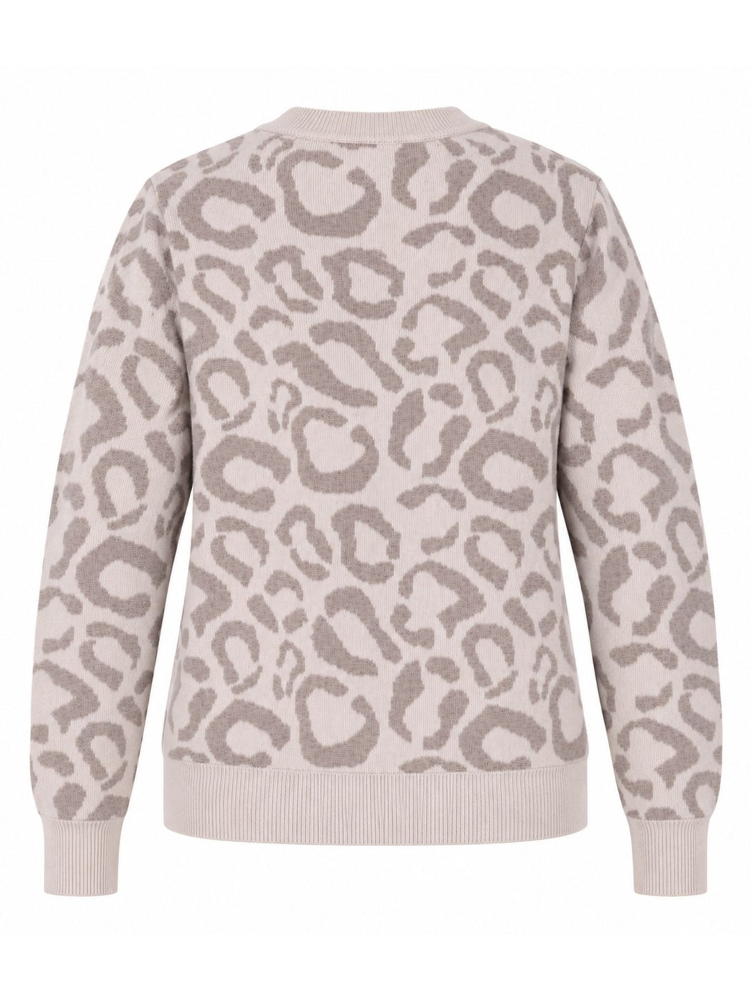 Brauner Damen Strickpullover mit Leo-Muster – weich, modern & stilvoll