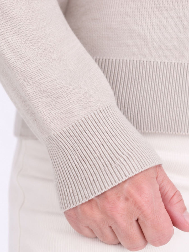 Damen Strickpullover Nadja in Beige – weich, zeitlos & vielseitig kombinierbar