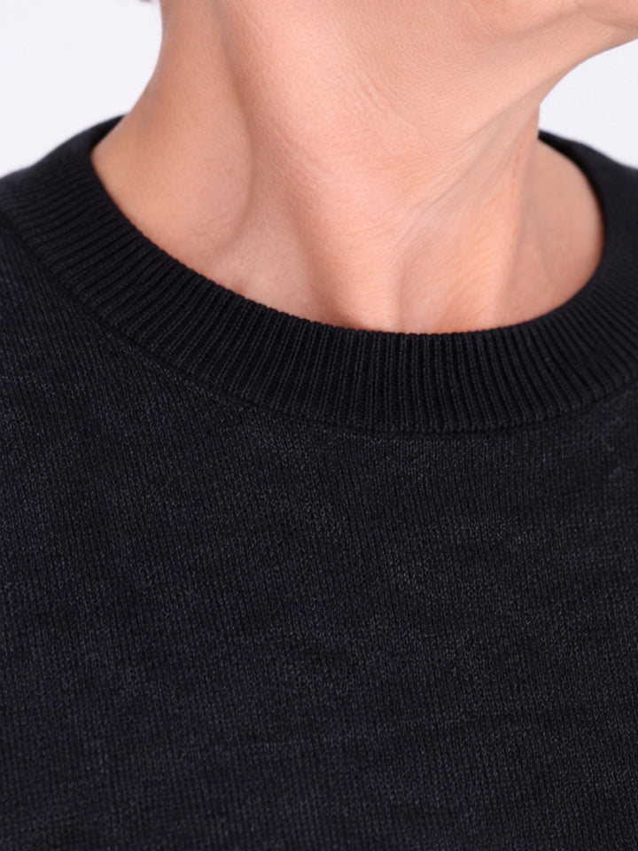 Damen Strickpullover Nadja in Night Sky – weich, elegant & zeitlos