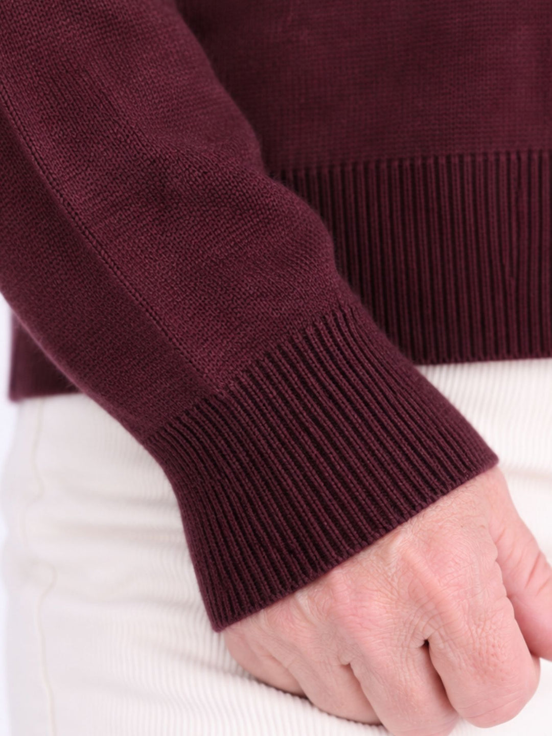 Damen Strickpullover Nadja in Rot – weich, elegant & vielseitig kombinierbar