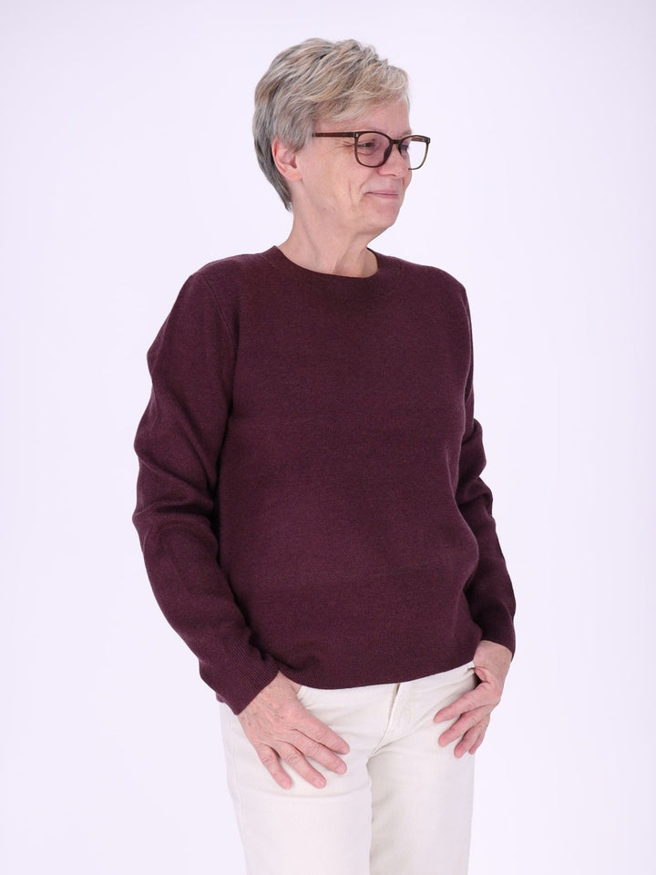 Damen Strickpullover Nadja in Rot – weich, elegant & vielseitig kombinierbar