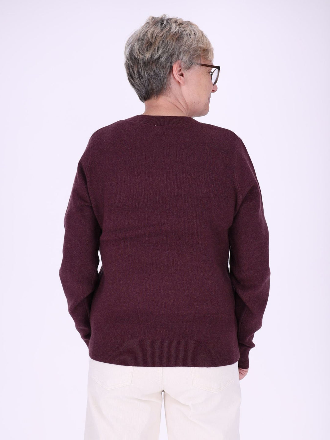 Damen Strickpullover Nadja in Rot – weich, elegant & vielseitig kombinierbar