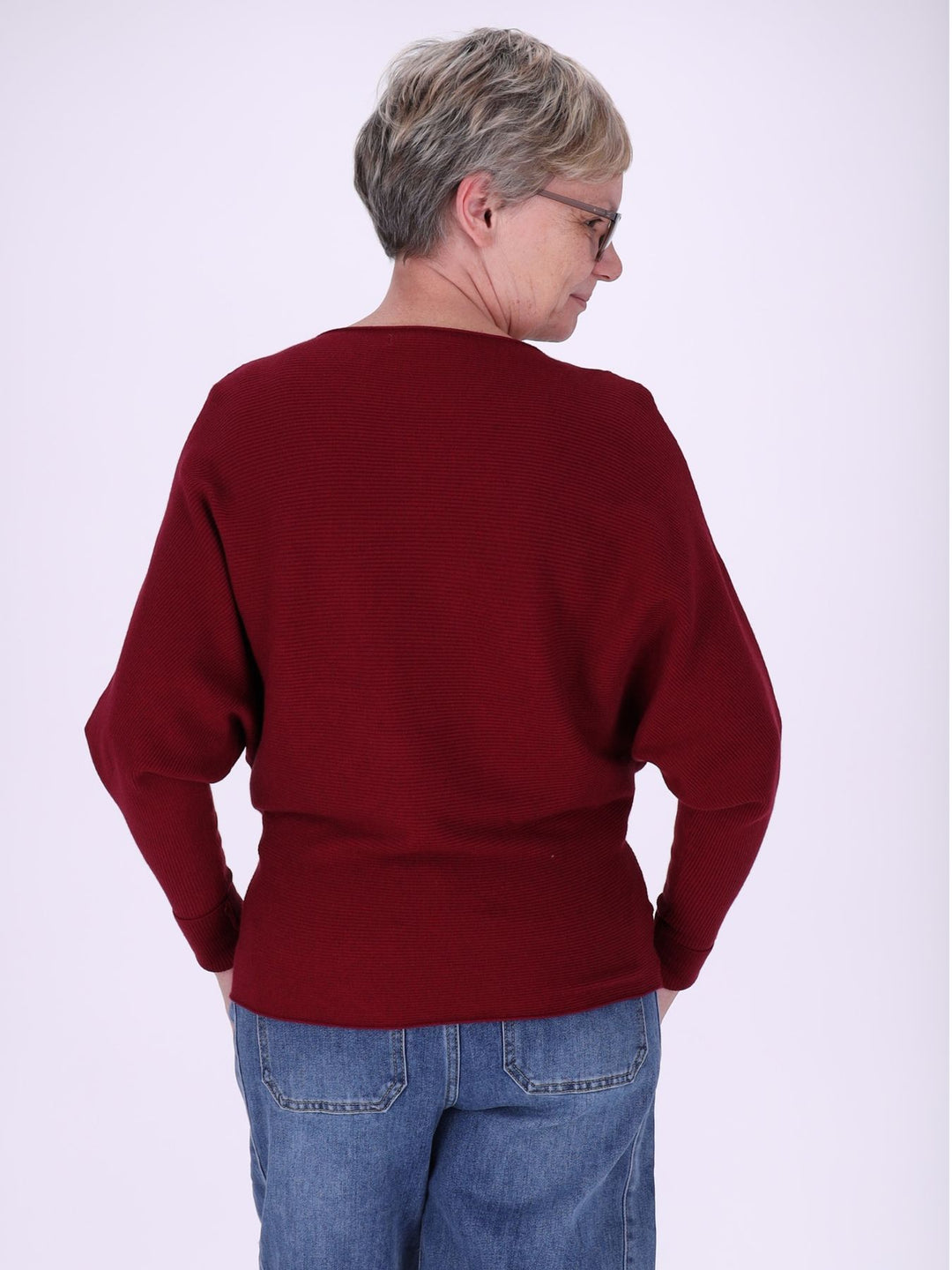 Strickpullover Damen Fledermaus Arme