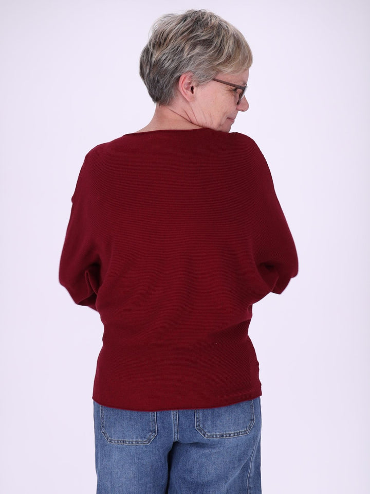 Strickpullover Damen Fledermaus Arme