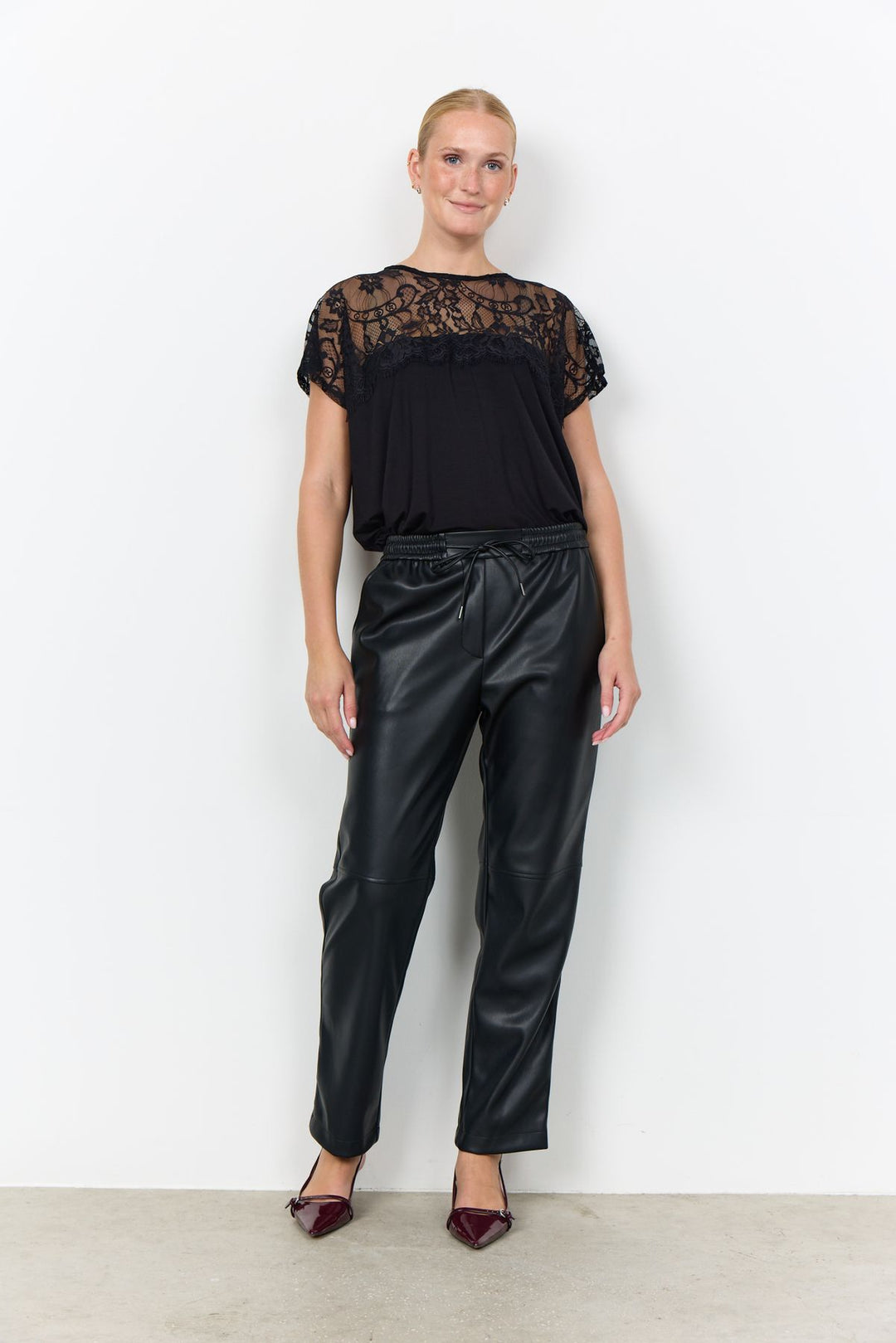 Lederhose Damen imitat Beckie