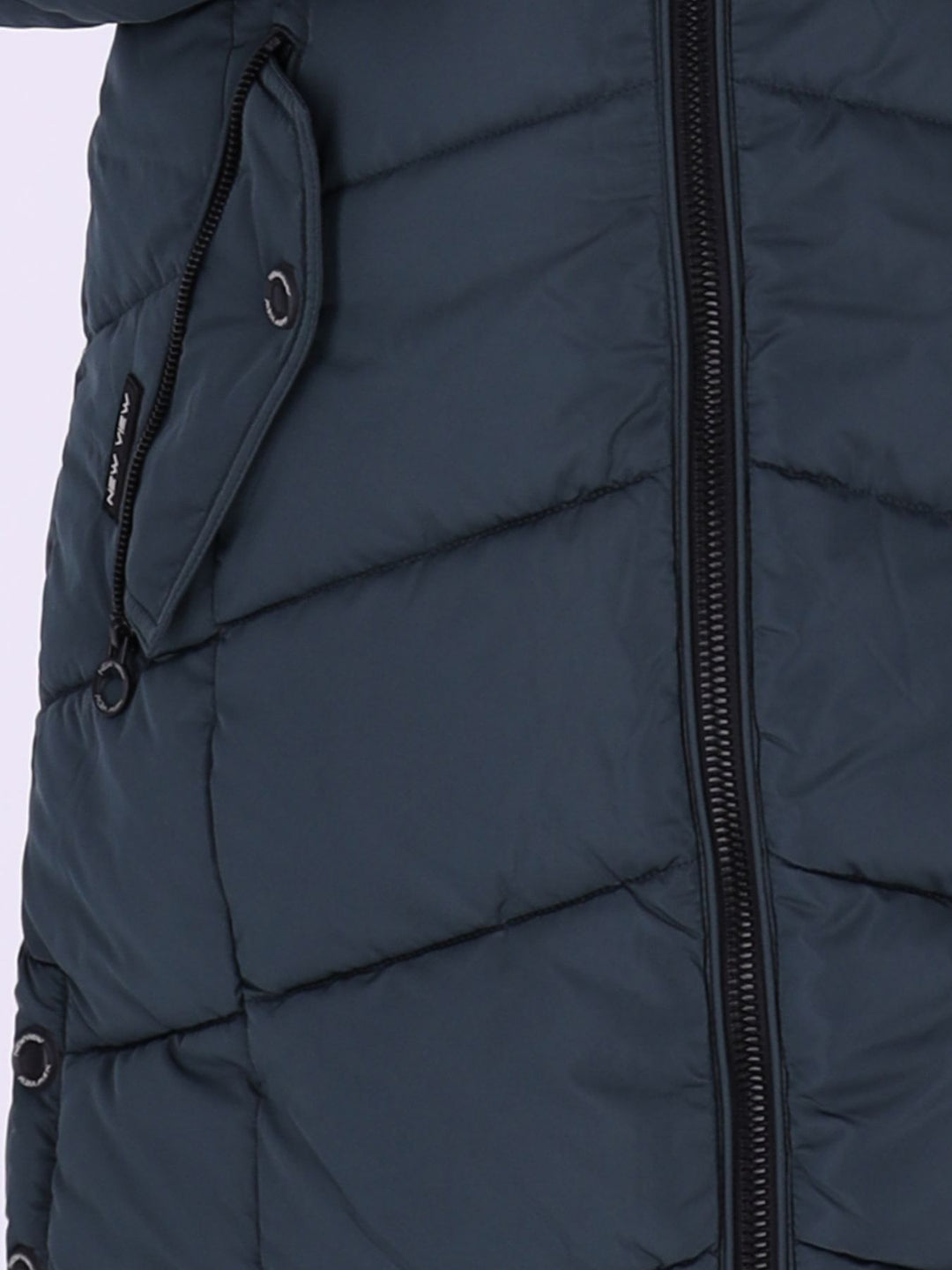 Damen Steppjacke mit Kontrast-Velvetfutter – Dunkles Petrol | Wasserabweisend