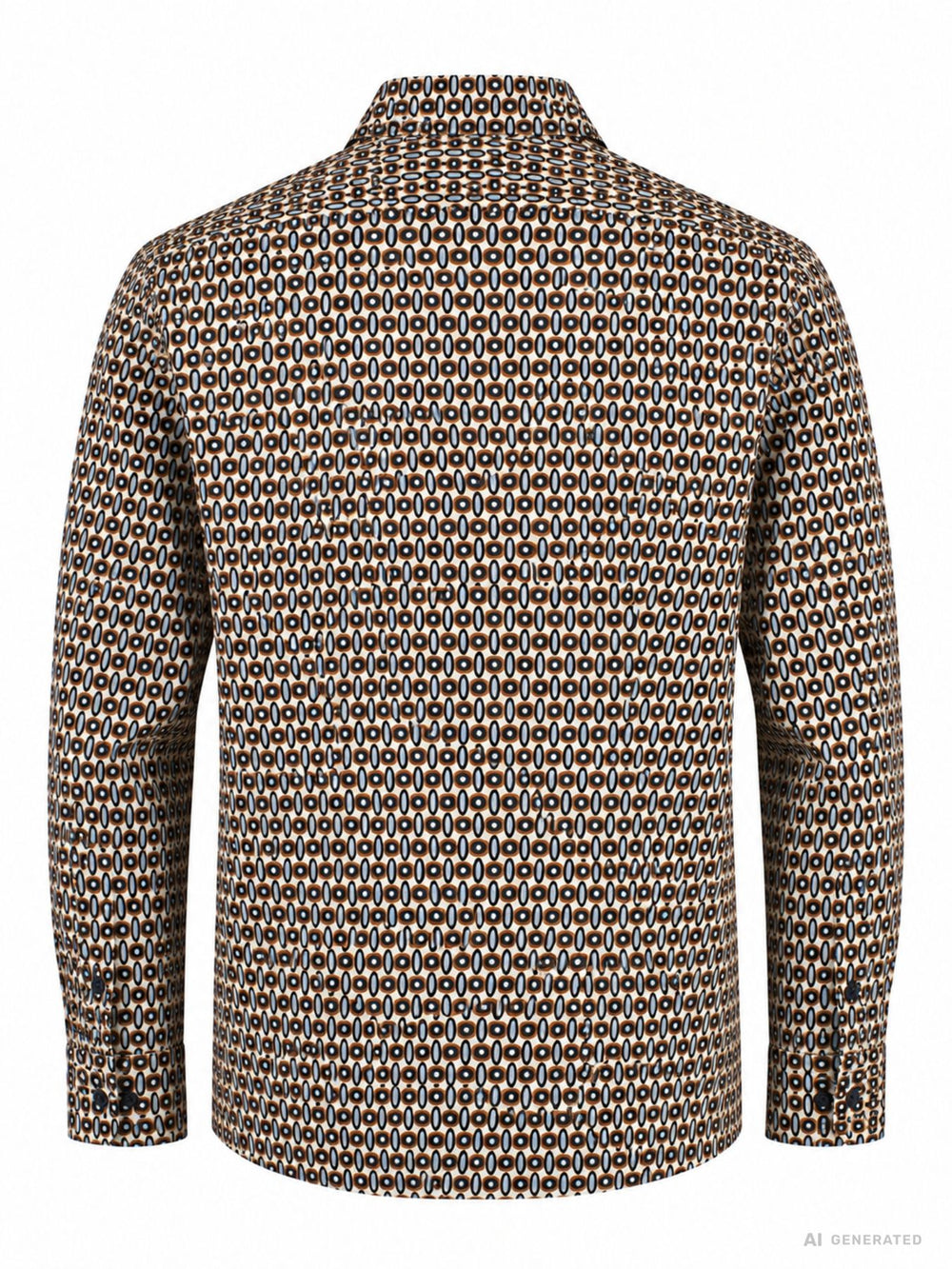 Hemd Herren Retromuster