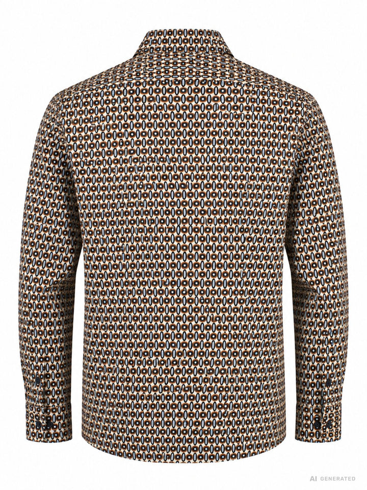 Hemd Herren Retromuster