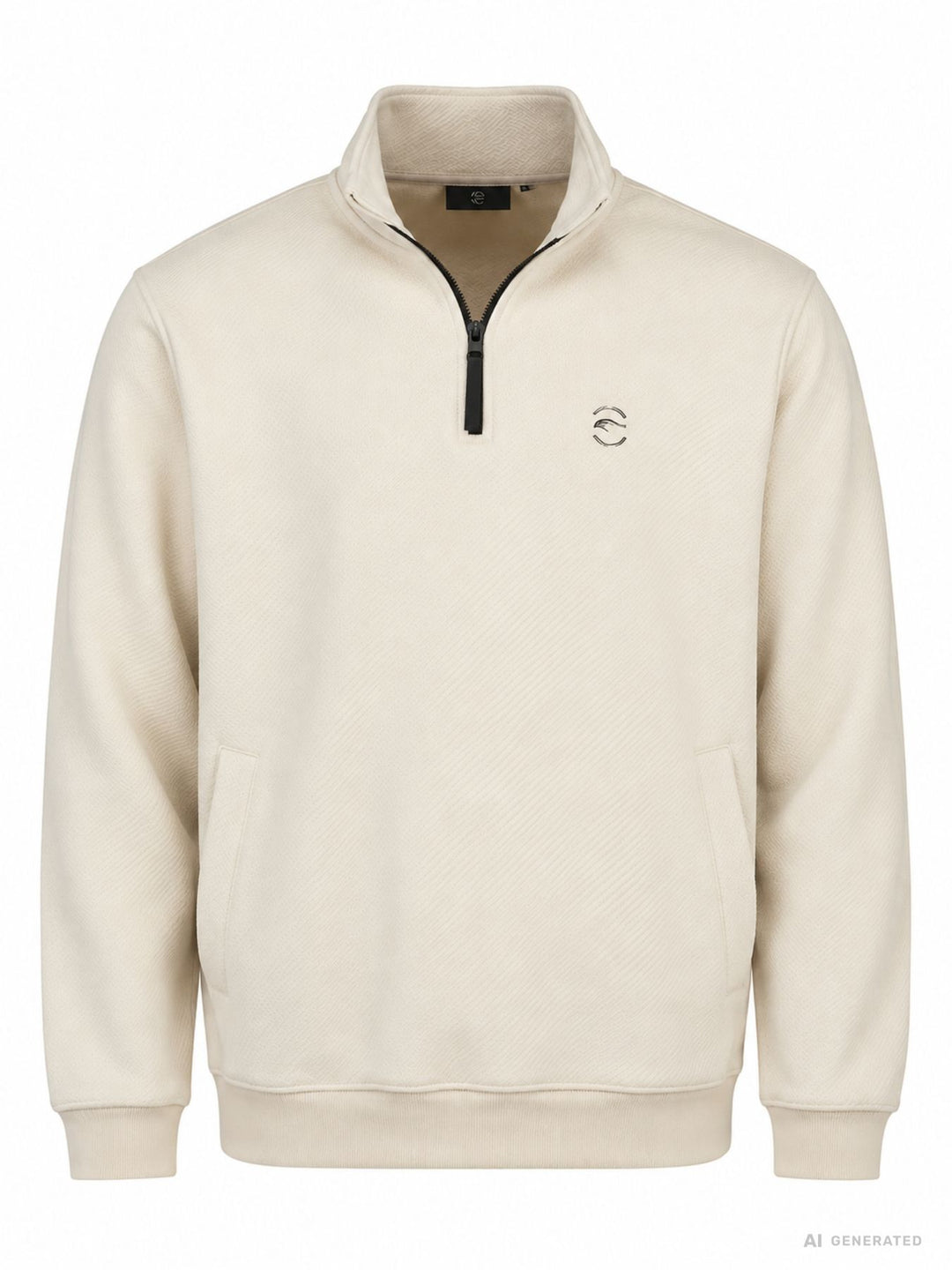 Pullover Herren Kragen Reißverschluss