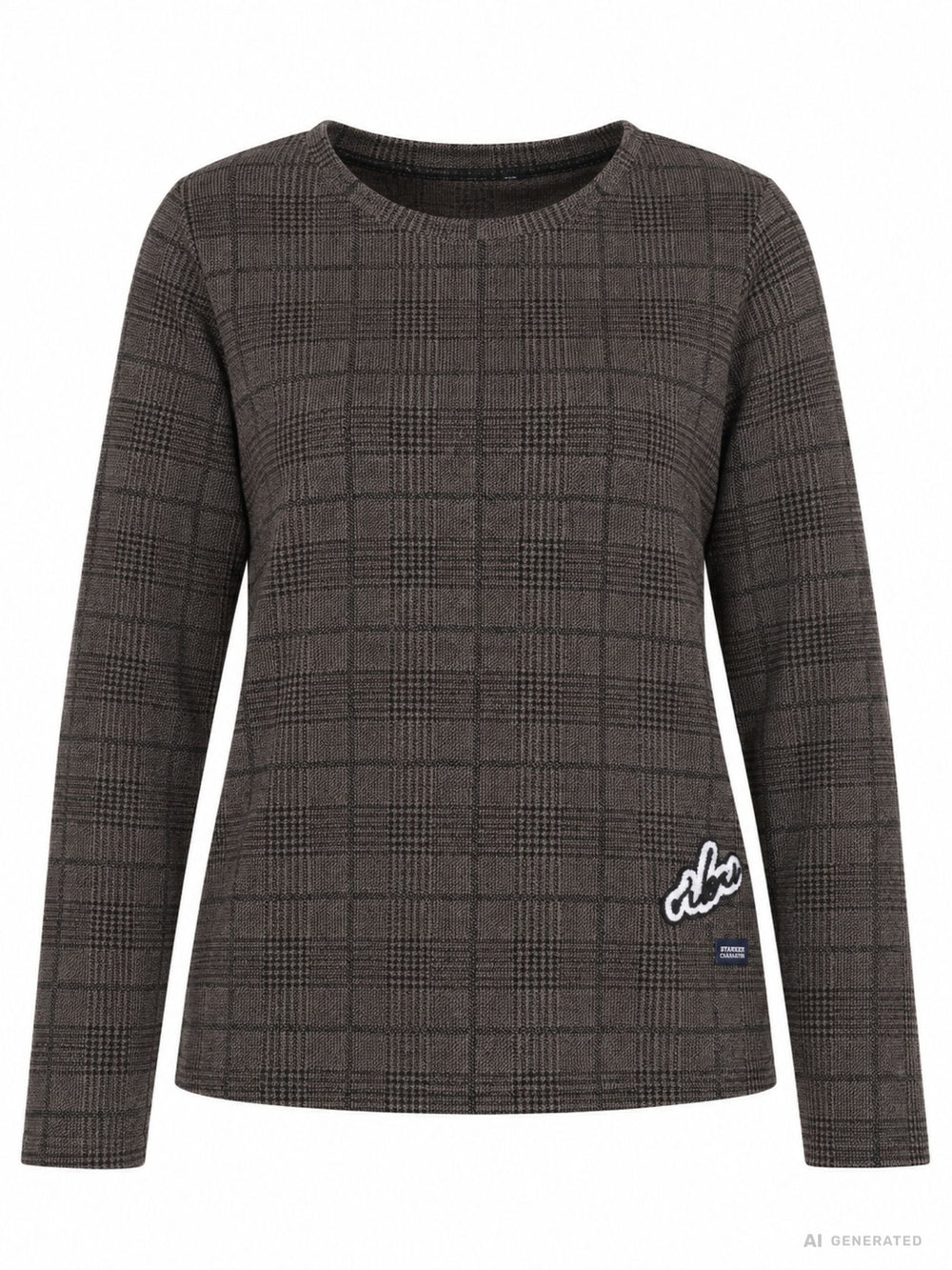 Leichtsweat Damen Pepita Muster