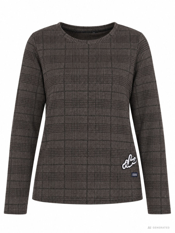 Leichtsweat Damen Pepita Muster