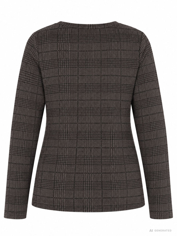 Leichtsweat Damen Pepita Muster