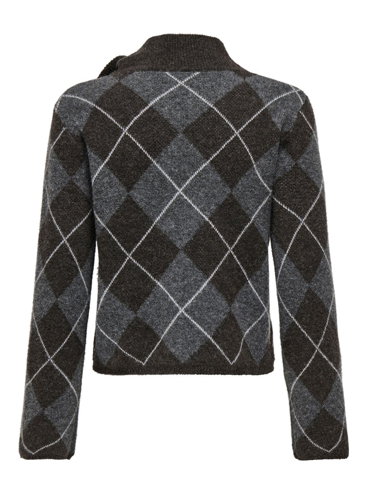 ONLOLIVIA LS ARGYLE TIE HIGHNECK CC
