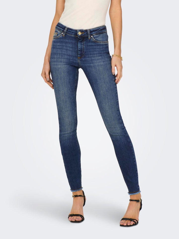 Damen Skinny Jeans medium blue denim