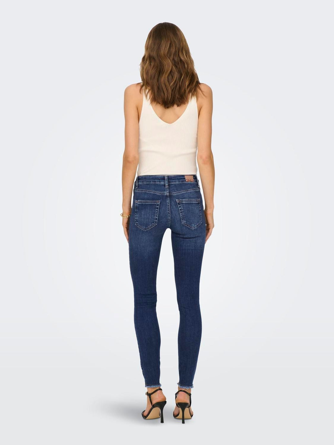 Damen Skinny Jeans medium blue denim