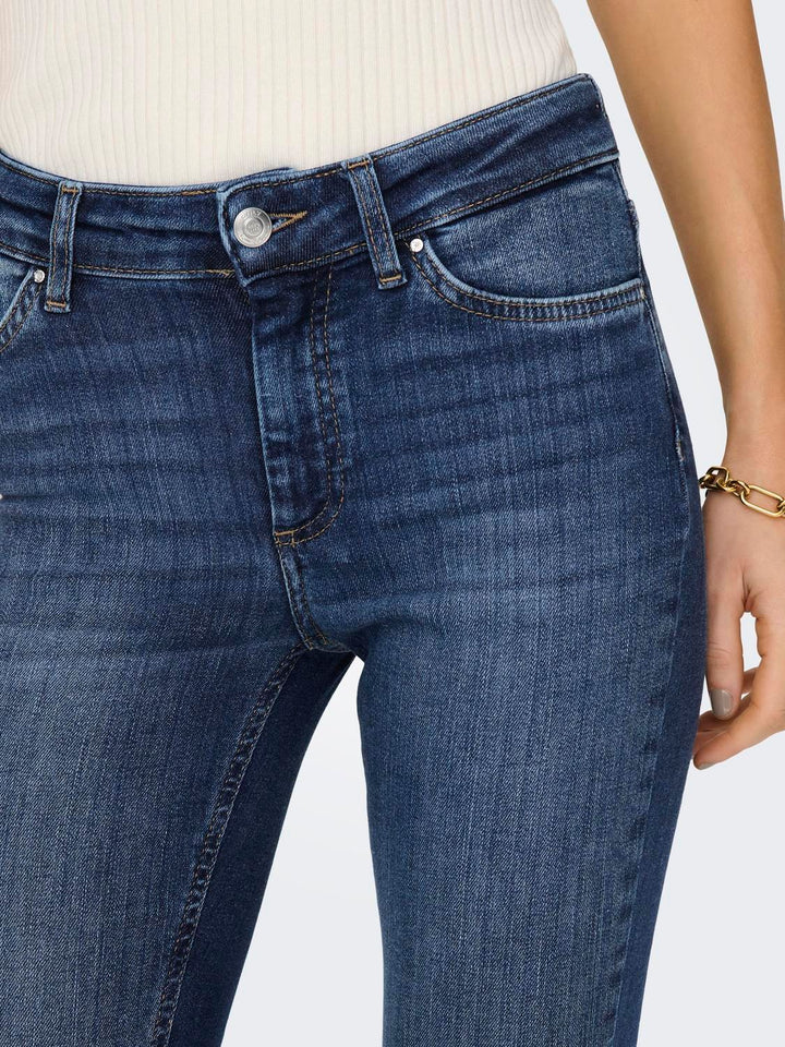 Damen Skinny Jeans medium blue denim