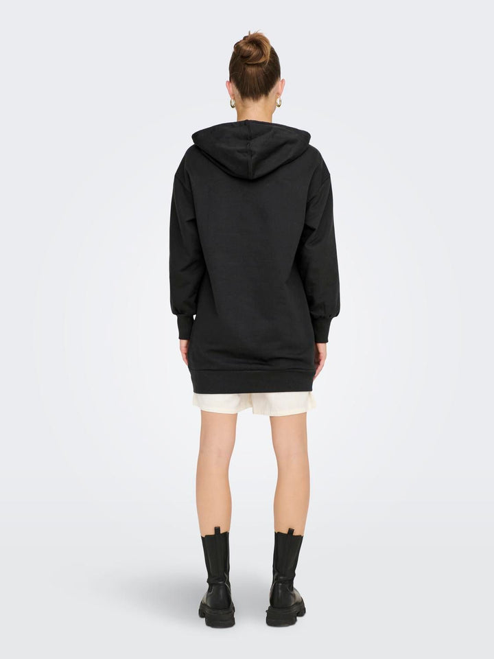 Damen Sweatshirtkleid schwarz