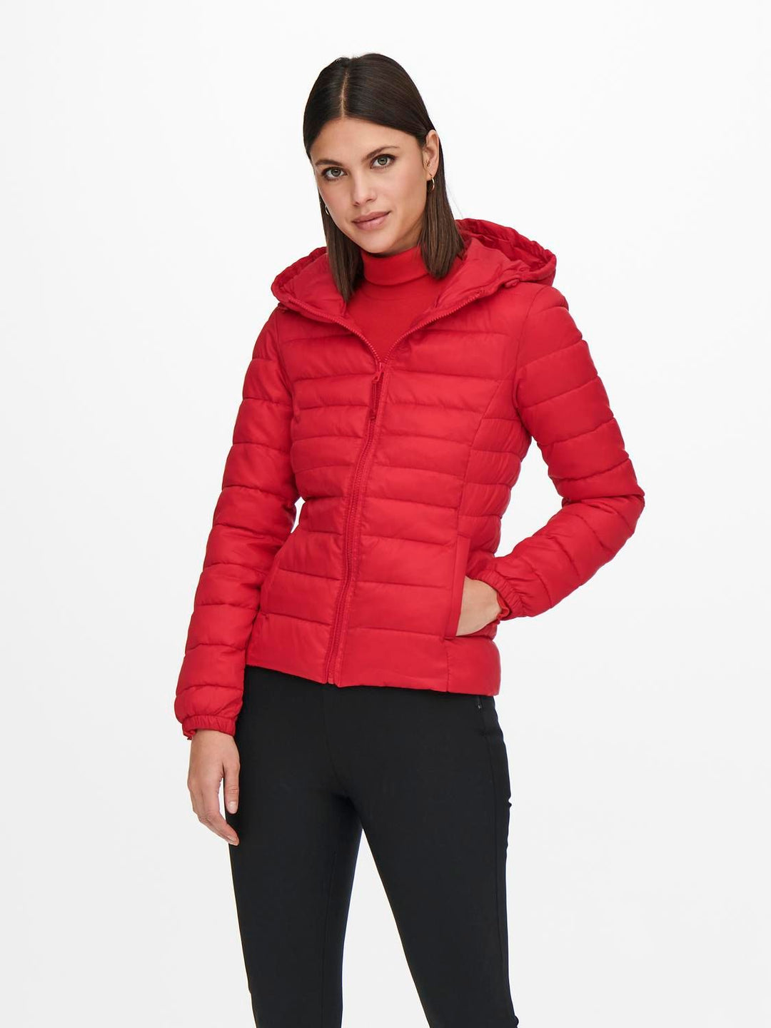 Damen ONLTAHOE HOOD JACKET OTW NOOS rot