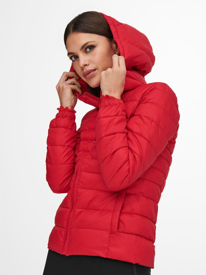 Damen ONLTAHOE HOOD JACKET OTW NOOS rot
