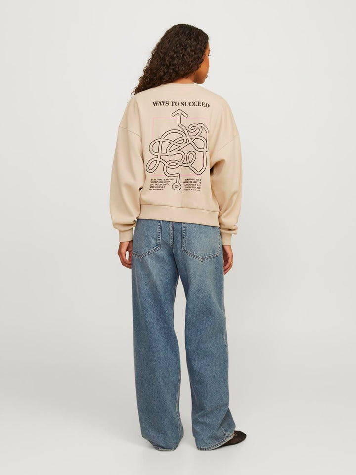 Damen JXCAROL RLX SHORT LS CREW SWT