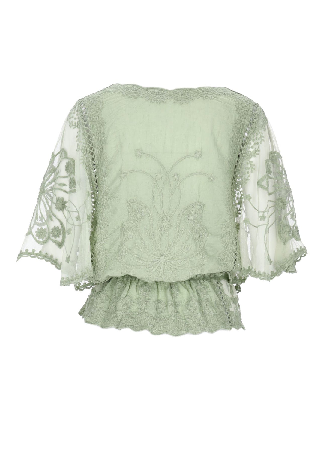 Damen T-Shirt Spitze Splash of Color