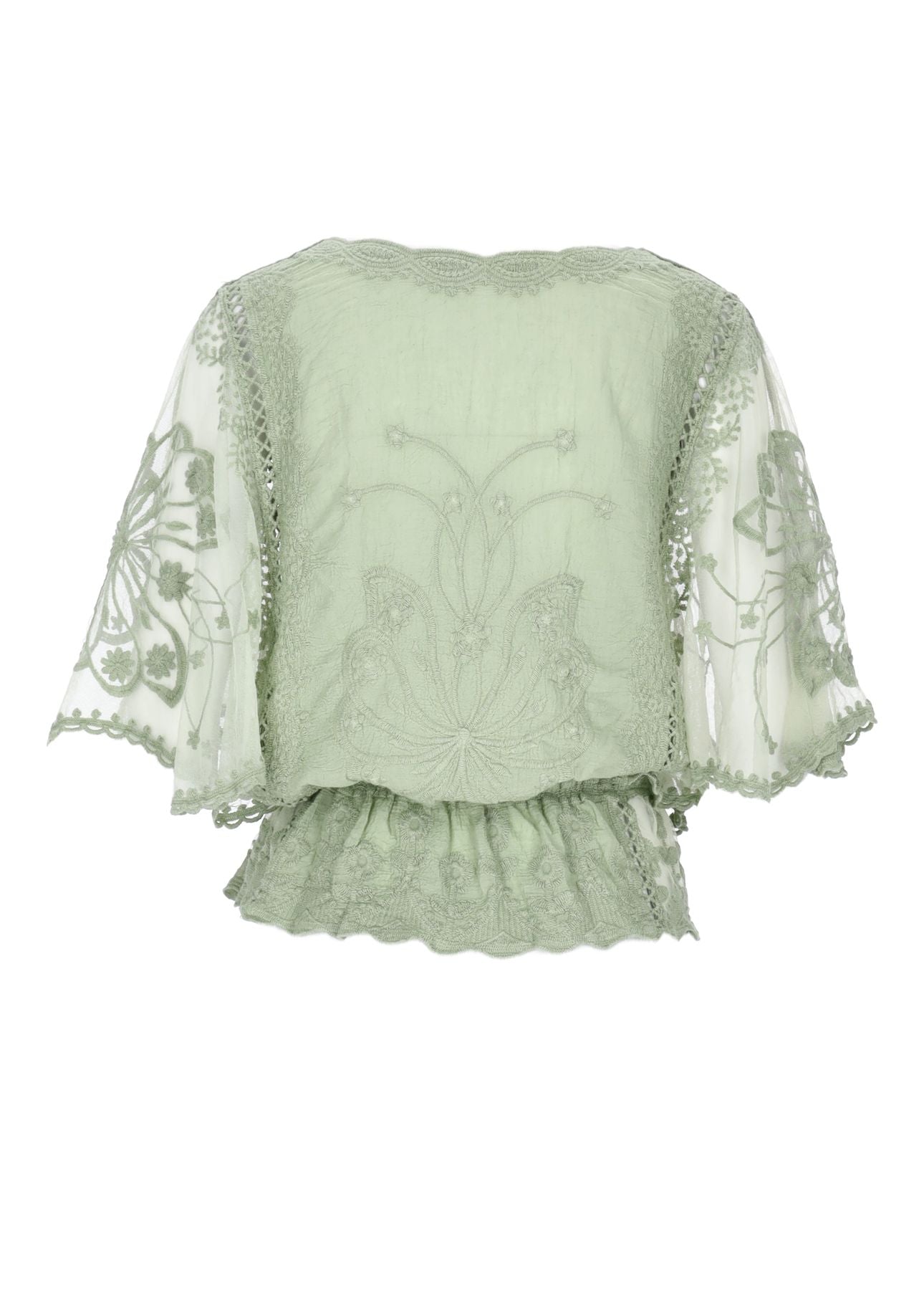 Damen T-Shirt Spitze