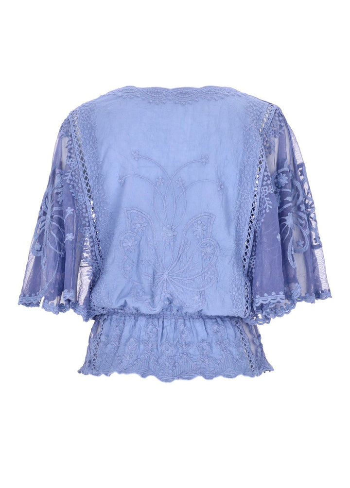 Damen T-Shirt Spitze Splash of Color