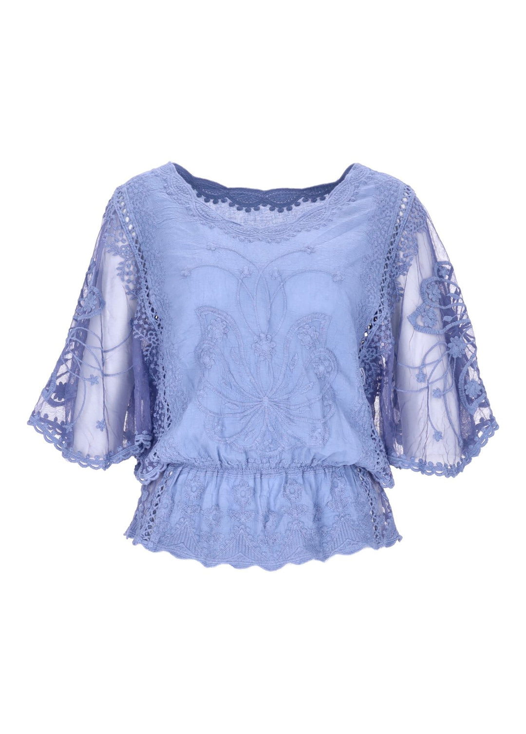 Damen T-Shirt Spitze Splash of Color