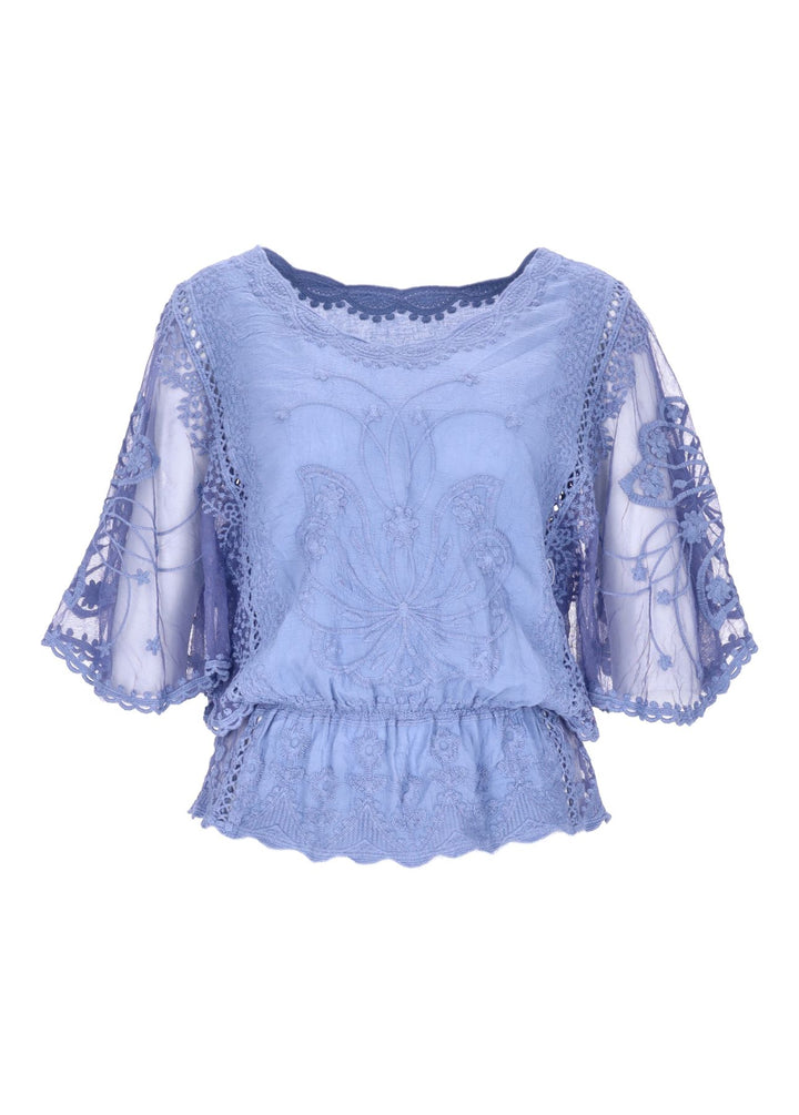 Damen T-Shirt Spitze Splash of Color