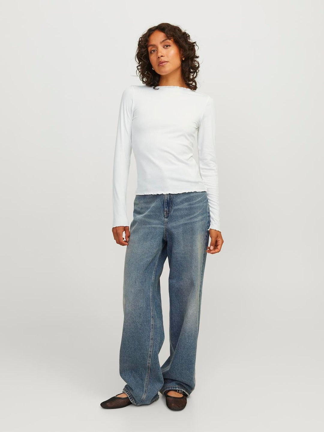 Damen JXHAYDEN STR LS TEE JRS NOOS