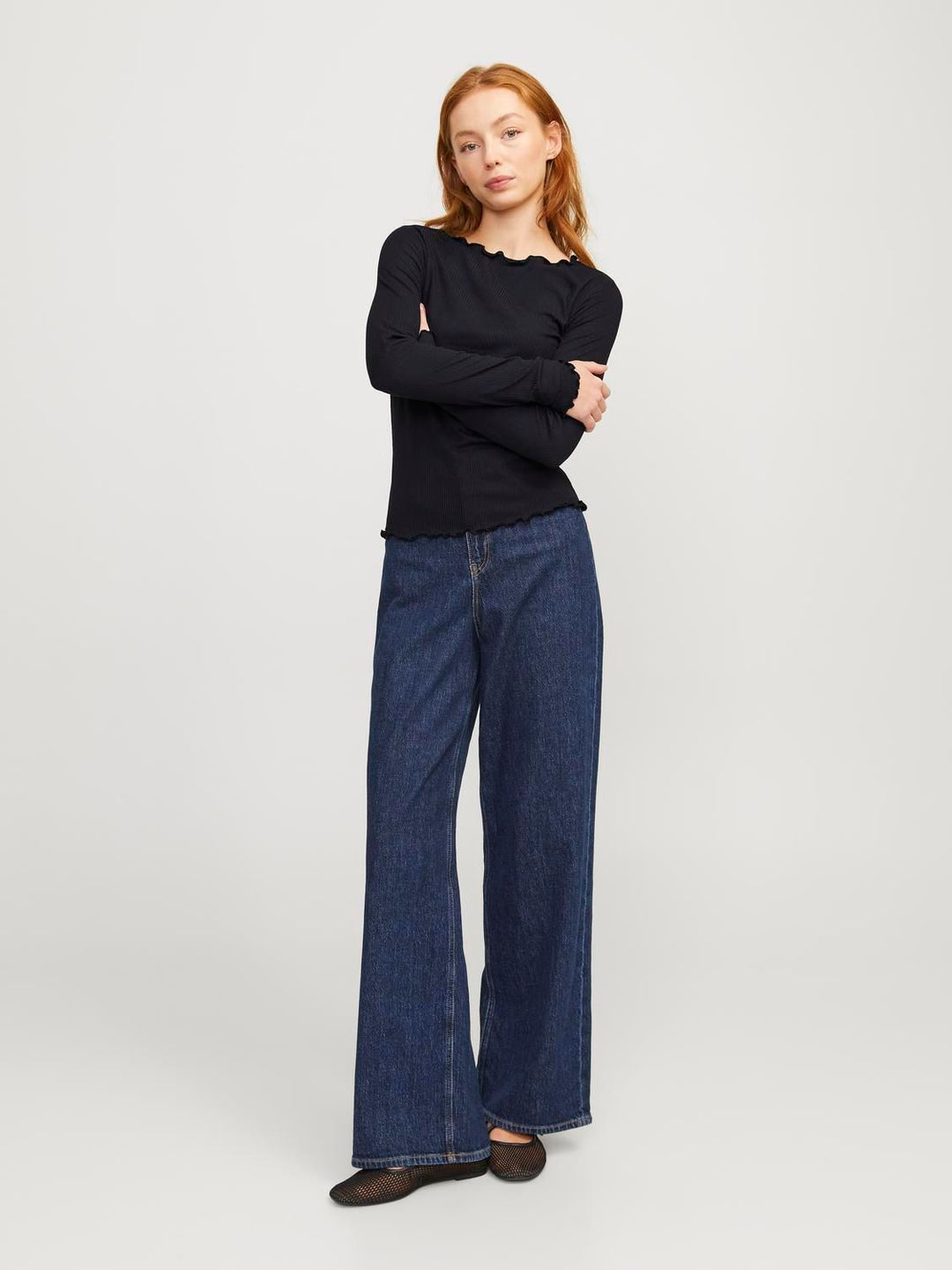 Damen JXHAYDEN STR LS TEE JRS NOOS