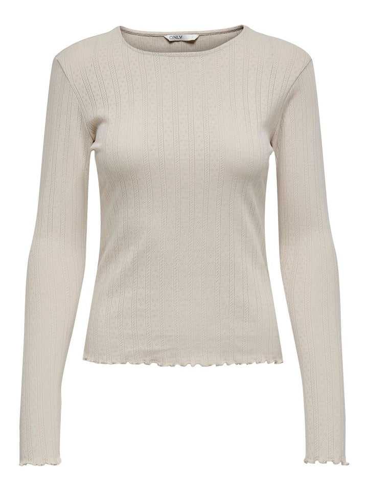 Damen Shirt Beige