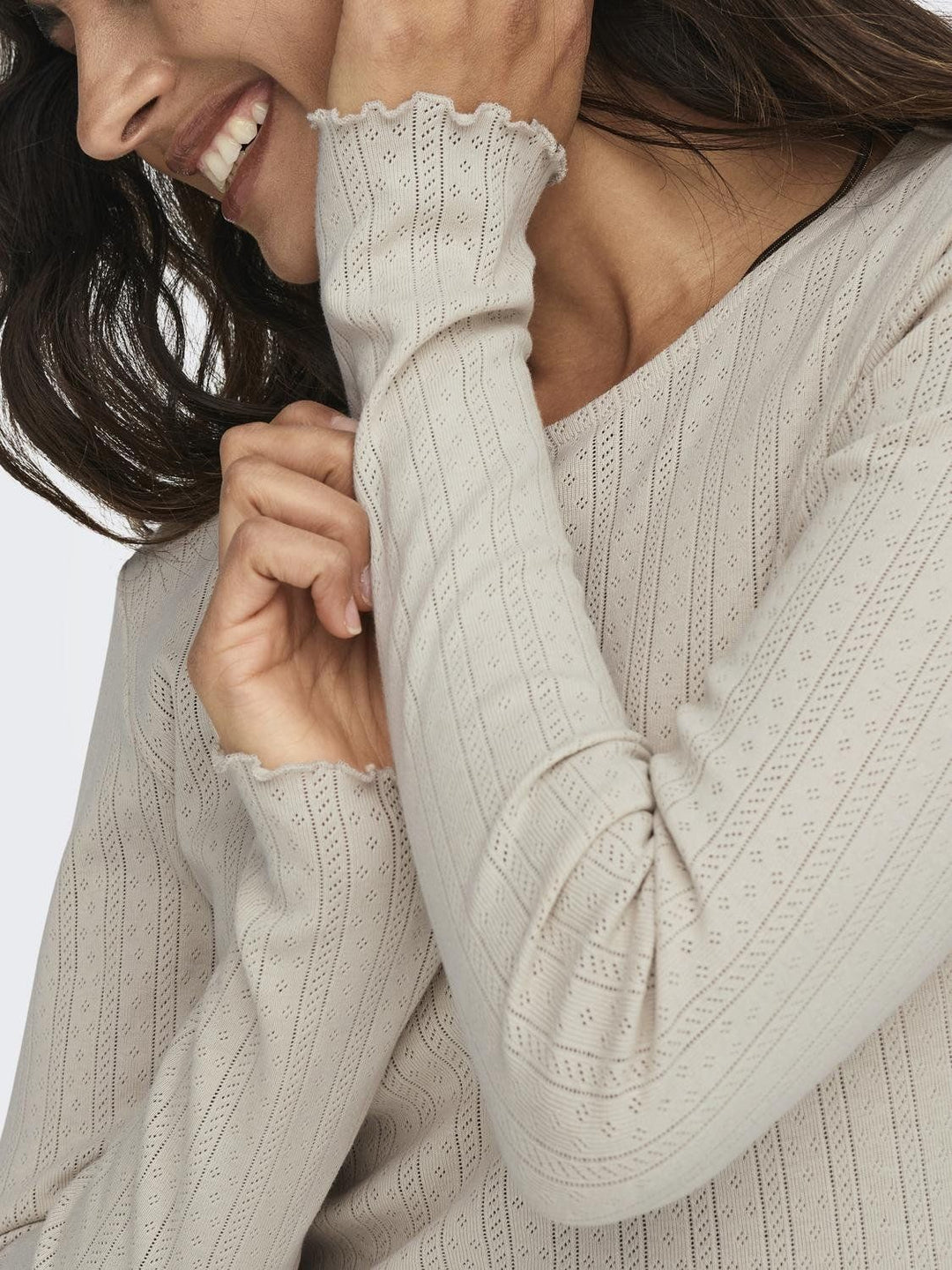 Damen Shirt Beige