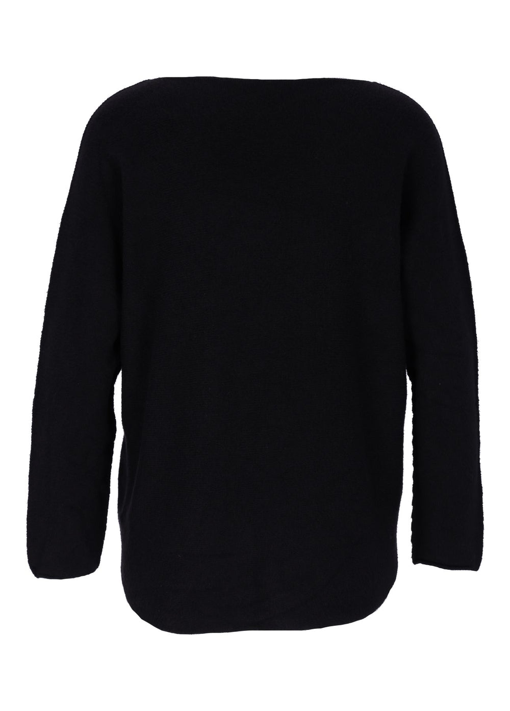 Damen Strickpullover V-Ausschnitt Schwarz