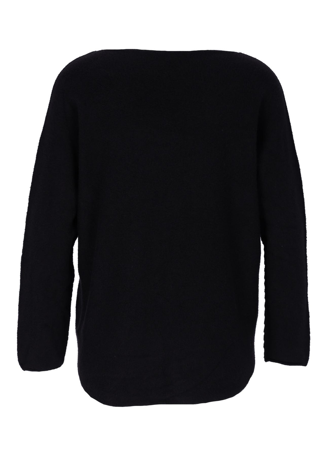 Damen Strickpullover V-Ausschnitt Schwarz