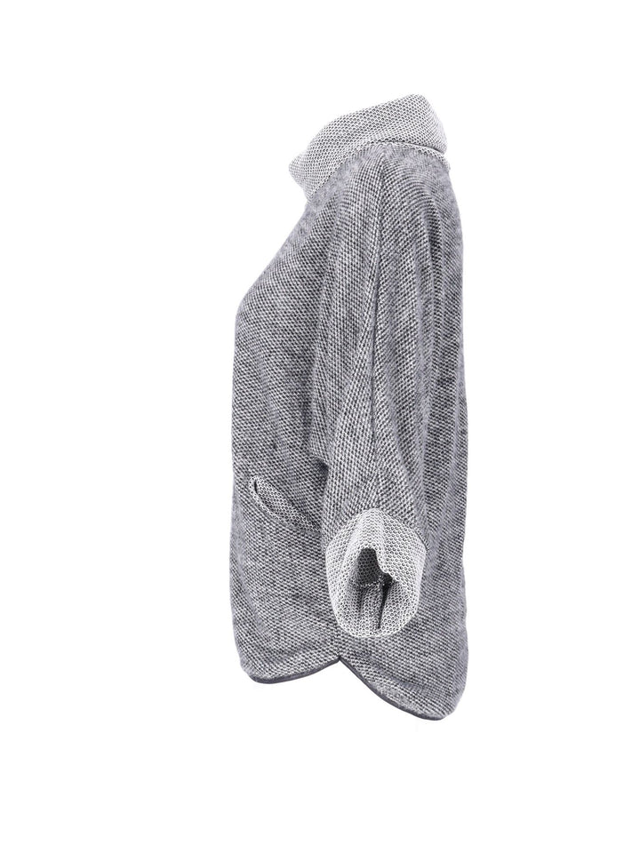 Damen Shirt mit Rollkragen in Hellgrau