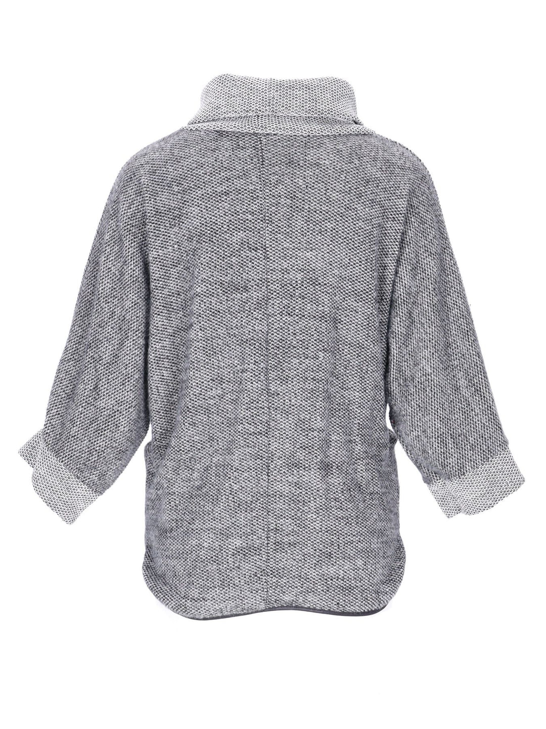 Damen Shirt mit Rollkragen in Hellgrau