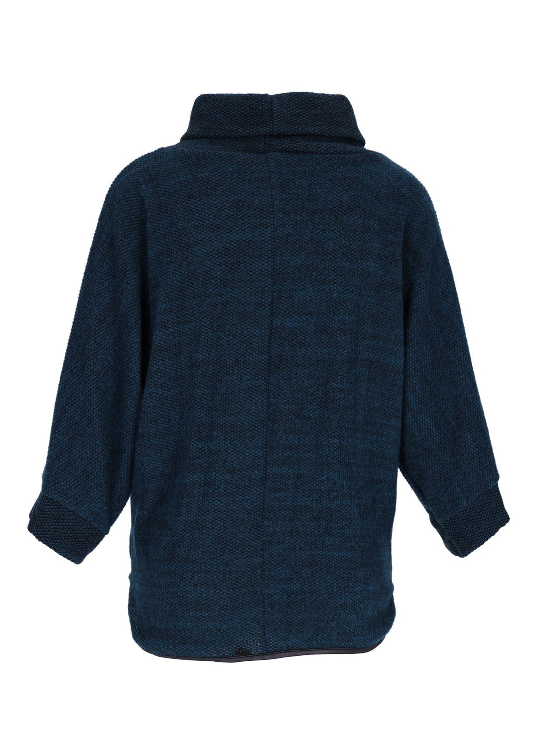 Damen Sweatshirt im Double-Layer-Look – Petrol