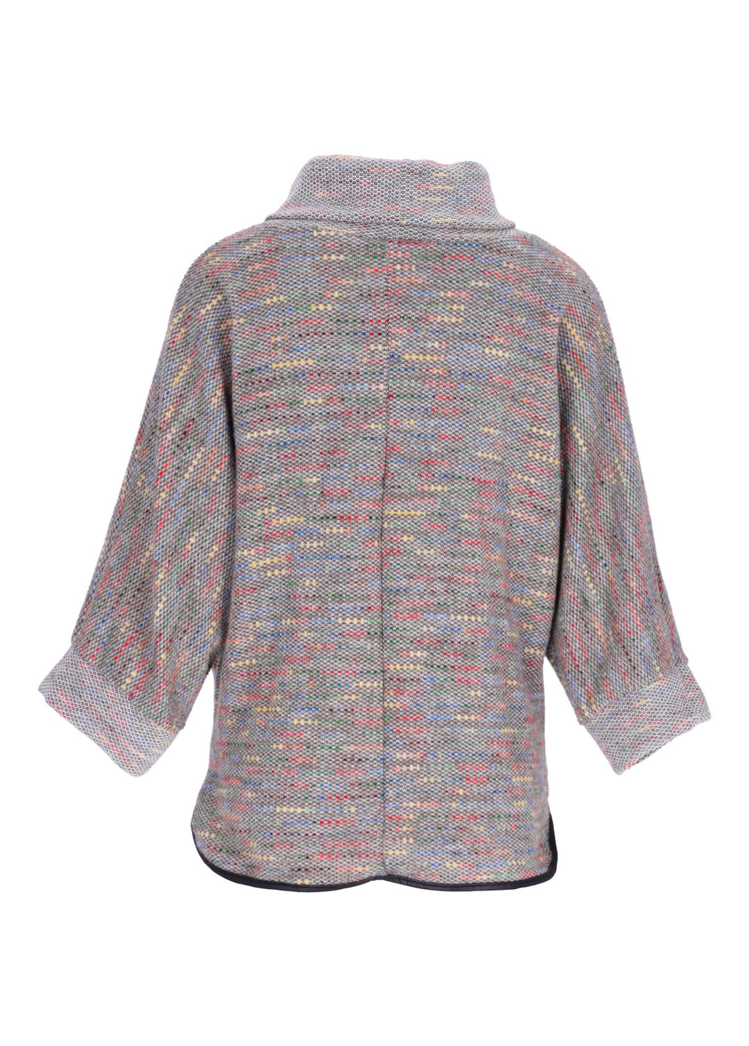 Beiges Damen Sweatshirt mit Rollkragen & 3/4-Arm