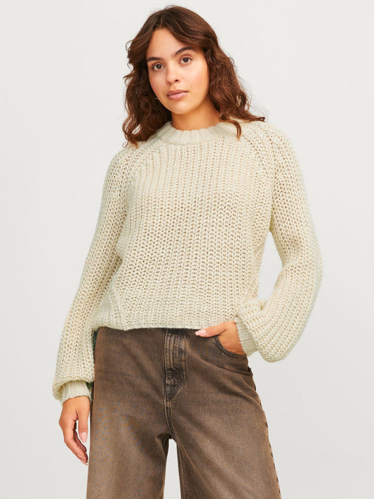 Damen JXKELLY CHUNKY CREW NECK KNIT SN