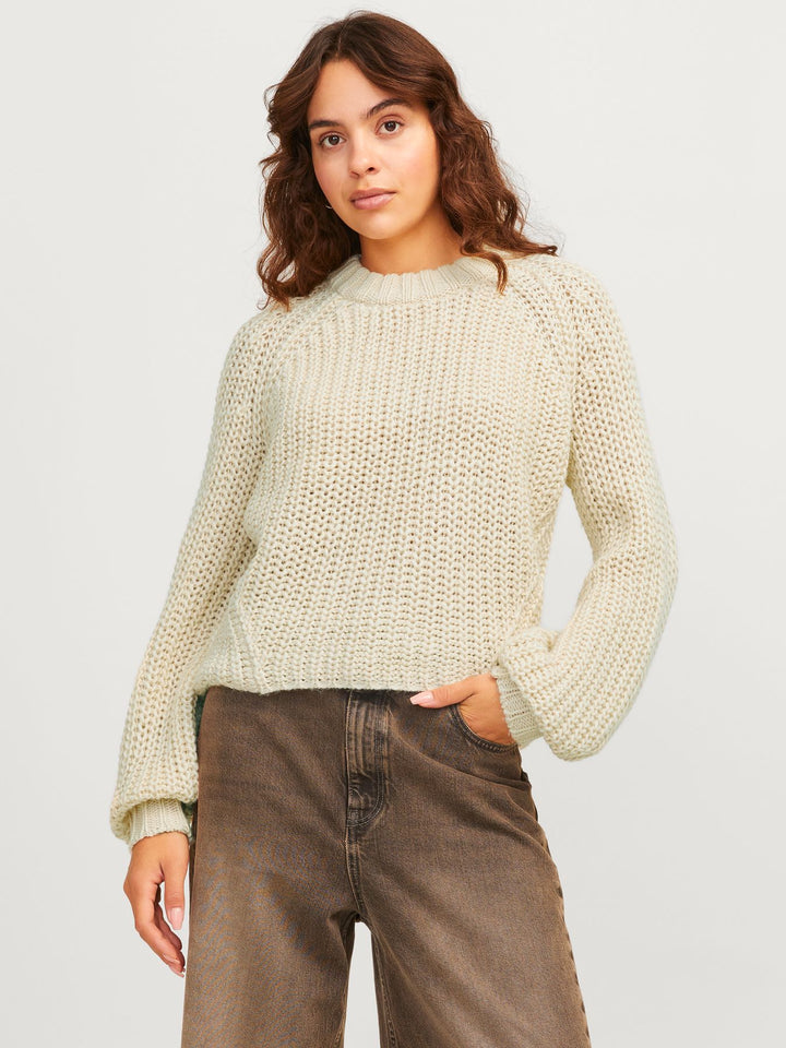 Damen JXKELLY CHUNKY CREW NECK KNIT SN