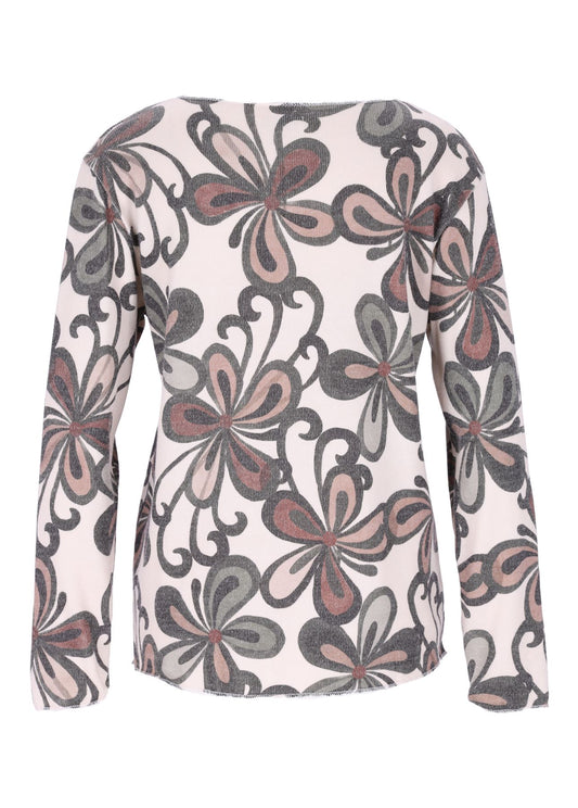 Damen Shirt Print Blüte