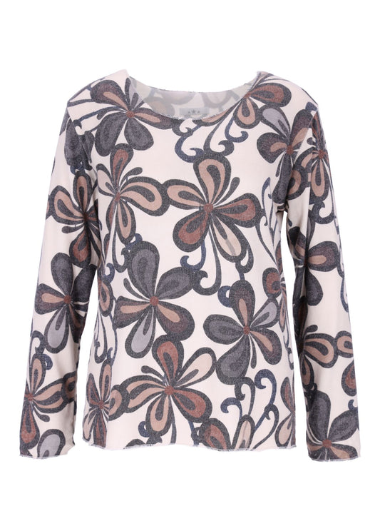 Damen Shirt Print Blüte