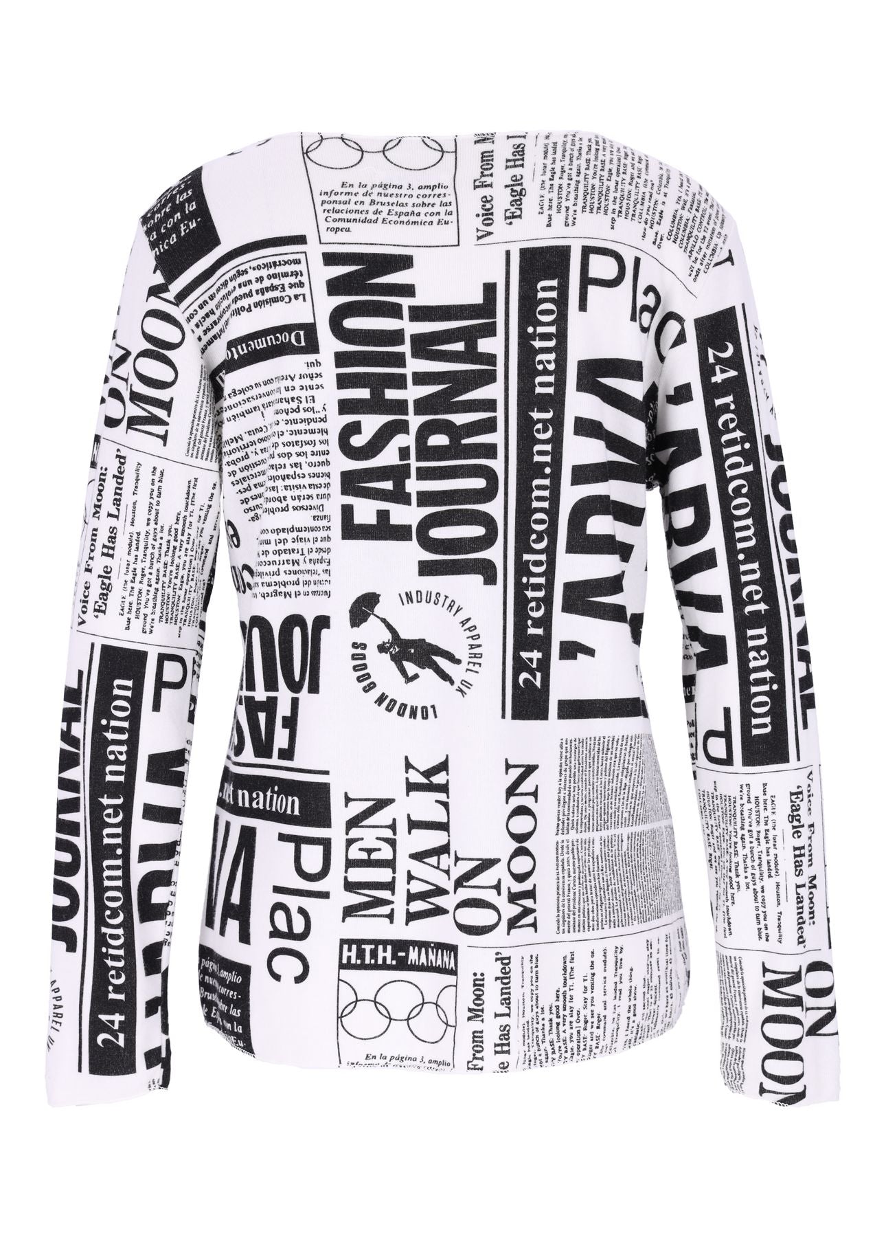 Damen Shirt Print Zeitung