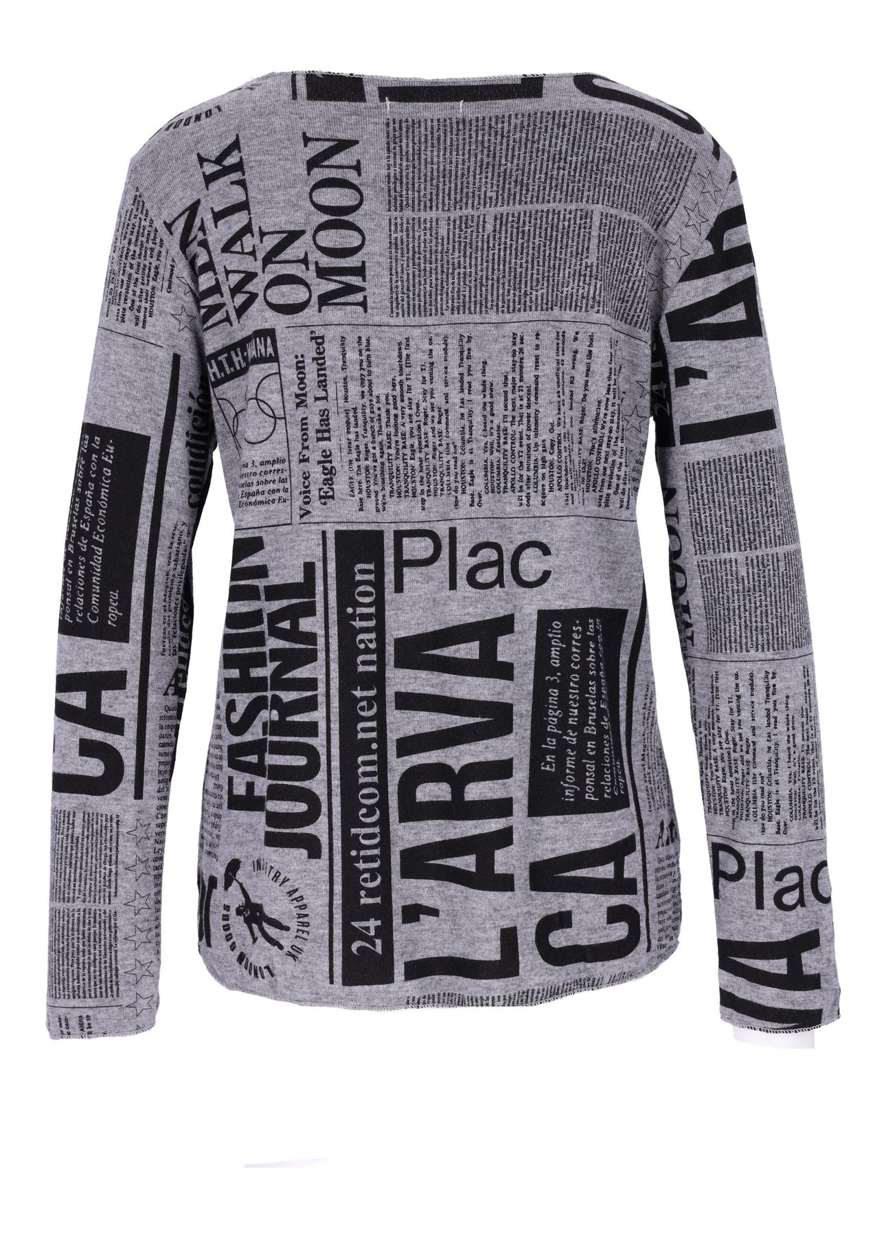 Damen Shirt Print Zeitung