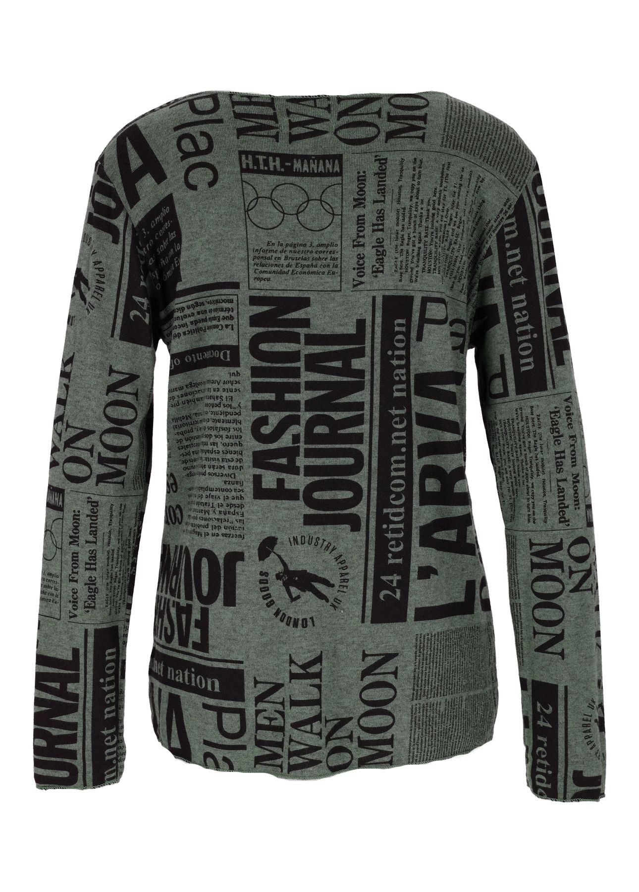 Damen Shirt Print Zeitung